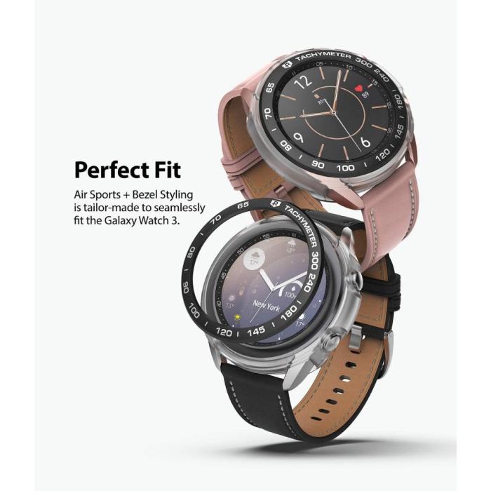 UTGATT5 - RINGKE Air & Bezel Styling Galaxy Watch 3 (41mm) - Svart