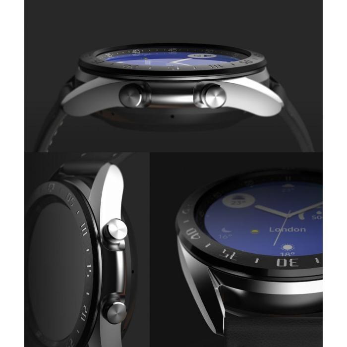 UTGATT5 - RINGKE Bezel Styling Galaxy Watch 3 (41mm) - Stainless Black
