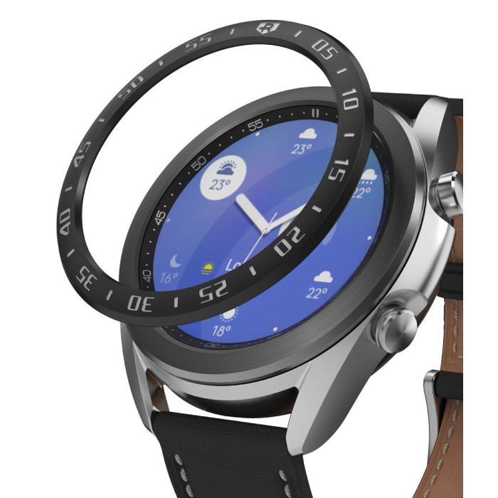 UTGATT5 - RINGKE Bezel Styling Galaxy Watch 3 (41mm) - Stainless Black