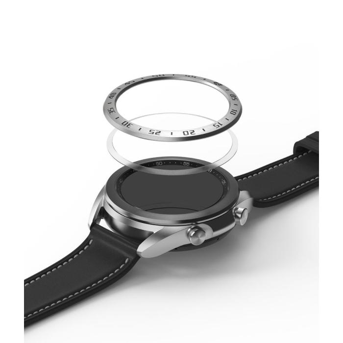 UTGATT1 - RINGKE Bezel Styling Galaxy Watch 3 (41mm) - Stainless Silver
