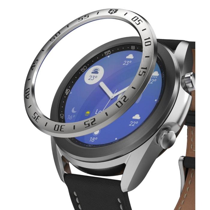UTGATT1 - RINGKE Bezel Styling Galaxy Watch 3 (41mm) - Stainless Silver