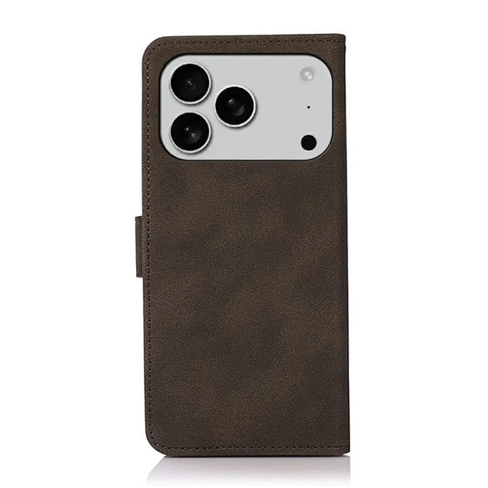 KHAZNEH - Khazneh iPhone 17 Pro Max Plånboksfodral Läder - Brun