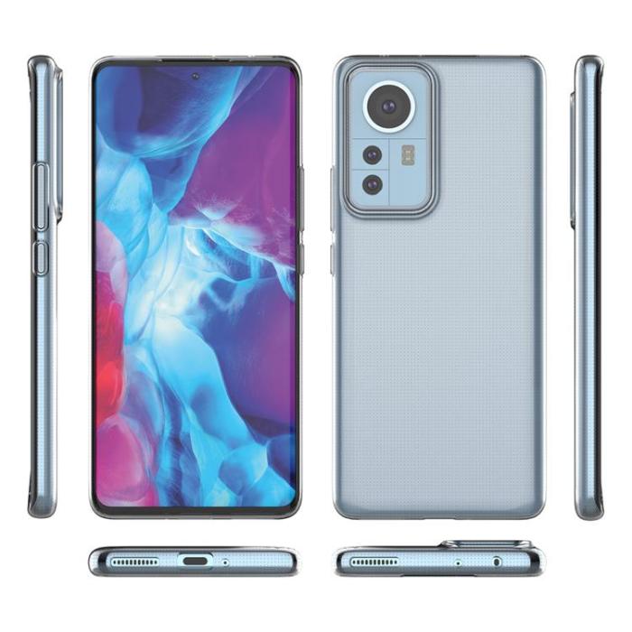 UTGATT1 - Ultra Clear Gel Skal Xiaomi 12 Pro - Transparent