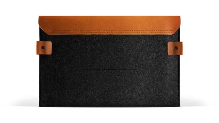 UTGATT1 - Mujjo Envelope Sleeve - Premium-fodral för iPad Mini 1-5 - Svart/Tan