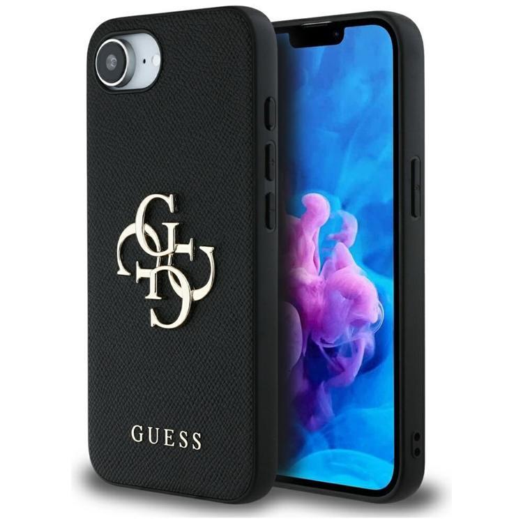 Guess iPhone 16e Mobilskal Grained Big 4G Small Classic Logo | 2353 | AlltMobil