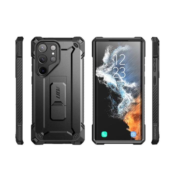 UTGATT - SupCase Galaxy S23 Ultra Skal Unicorn Beetle - Svart