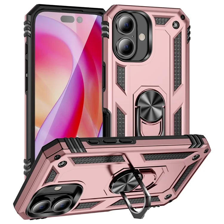iPhone 16 Mobilskal med Kickstand - Roséguld | 2353 | AlltMobil