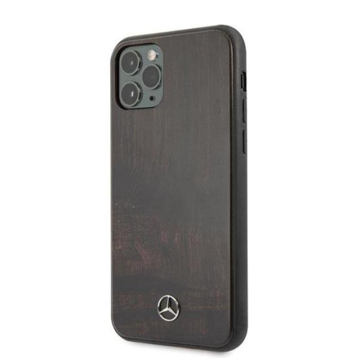 Mercedes - Mercedes iPhone 11 Pro Max Skal Wood Line - Brun