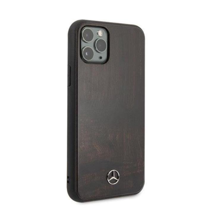 Mercedes - Mercedes iPhone 11 Pro Max Skal Wood Line - Brun