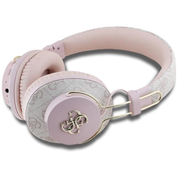 Guess - Guess Over-Ear Hörlurar Bluetooth ENC Metal 4G Logo - Rosa