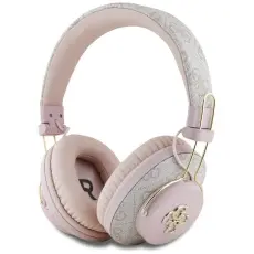 Guess - Guess Over-Ear Hörlurar Bluetooth ENC Metal 4G Logo - Rosa
