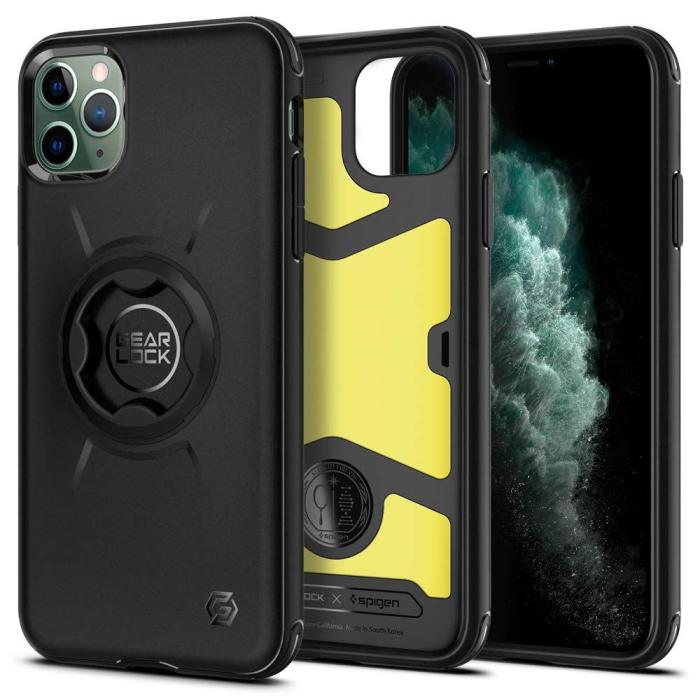 UTGATT5 - Spigen Gearlock Gcf111 Bike Mount Case iPhone 11 Pro Max Svart