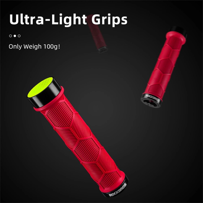 Rockbros - Rockbros Bicycle Greppar Med Reflector - Röd