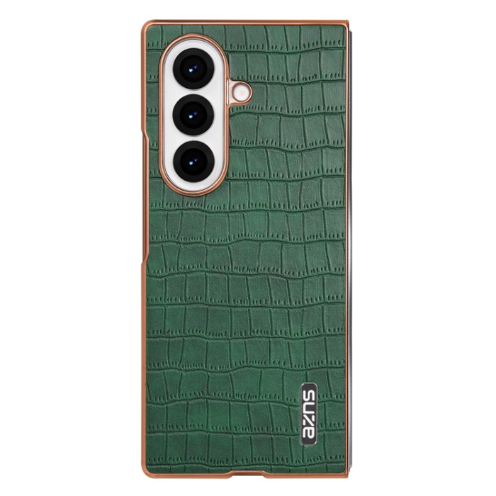 AZNS - AZNS Galaxy Z Fold 7 Mobilskal Crocodile Texture - Grön