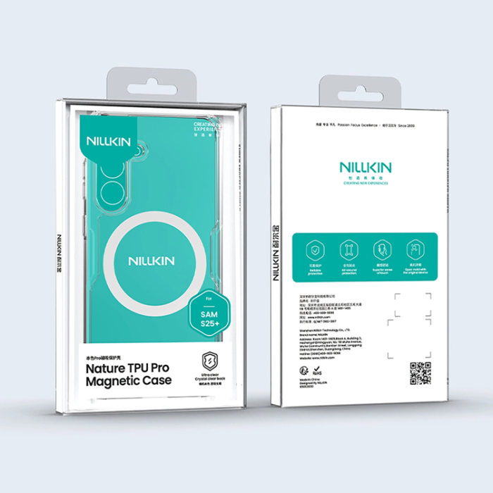 Nillkin - Nillkin Galaxy S25 Mobilskal Magsafe Magnetic Nature Pro - Vit