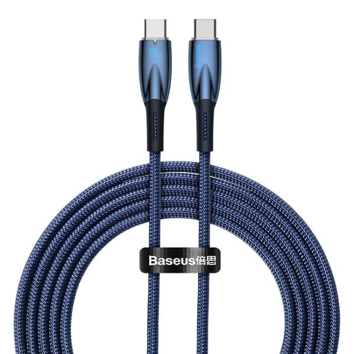 UTGATT1 - Baseus USB-C till USB-C Kabel 100W - Blå