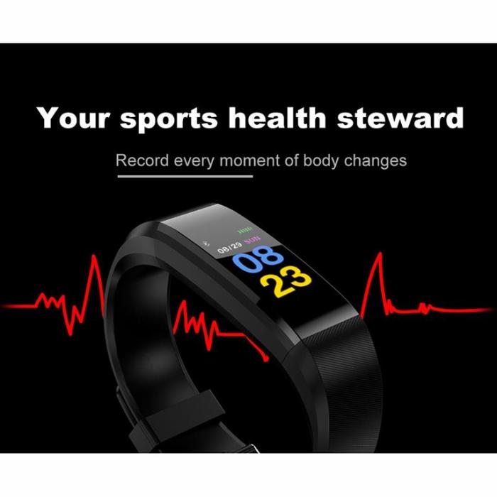 UTGATT1 - Denver Fitnessband with heartrate monitor & blood - Svart