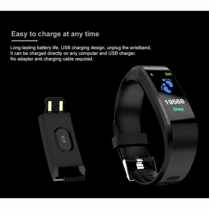 UTGATT1 - Denver Fitnessband with heartrate monitor & blood - Svart