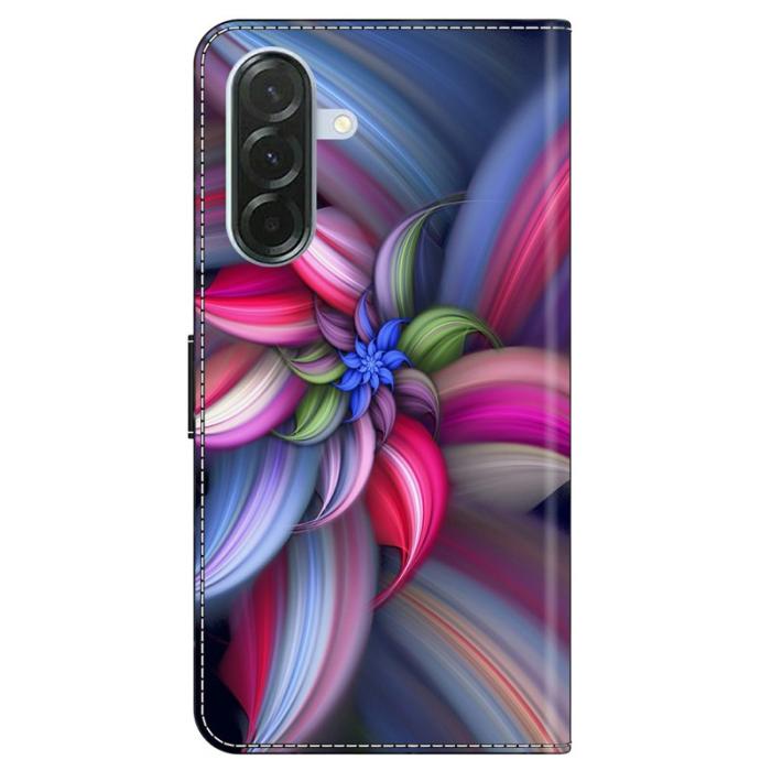 OEM - Samsung Galaxy A37 Plånboksfodral Konstläder - Färgglada Blommor