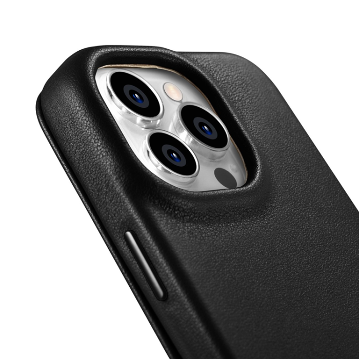 UTGATT - iCarer iPhone 14 Pro Max Plånboksfodral MagSafe CE Äkta Läder