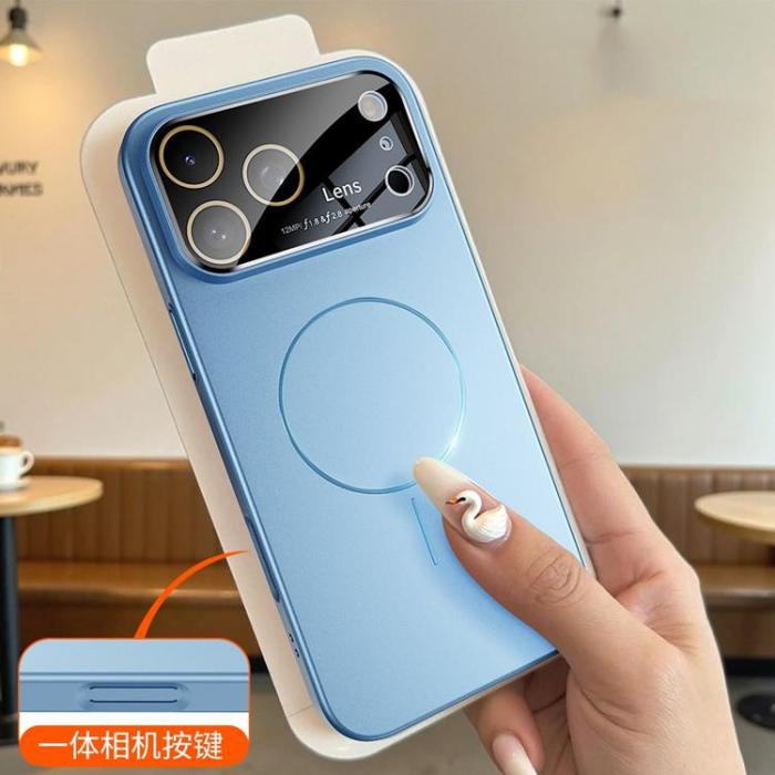 A-One Brand - iPhone 17 Pro Mobilskal MagSafe Skin Touch - Blå