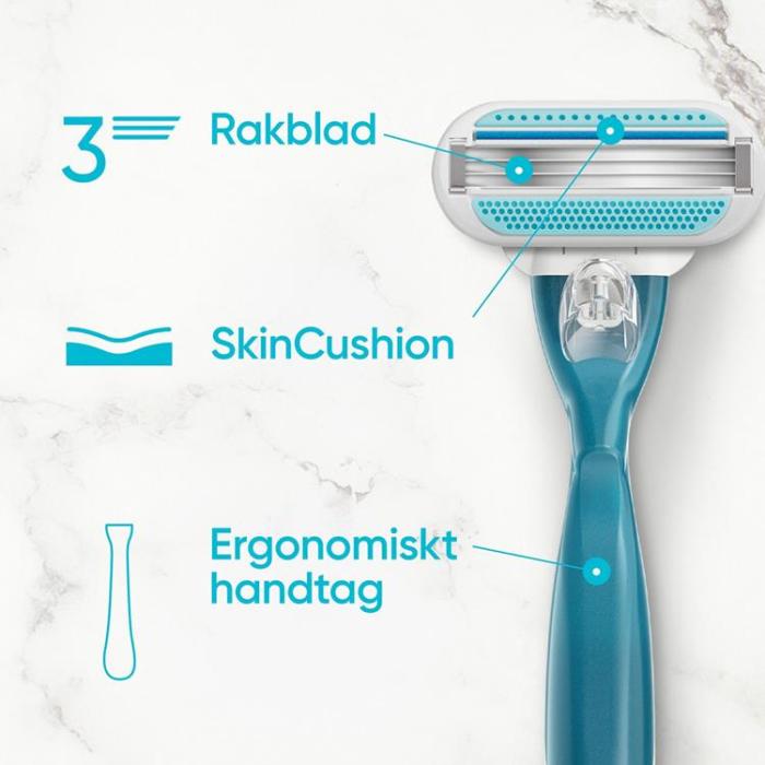 Gillette - Gillette Rakhyvel Smooth + 2st rakblad
