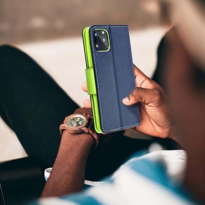 OEM - Fancy Plånboksfodral till Samsung A32 5G navy/lime