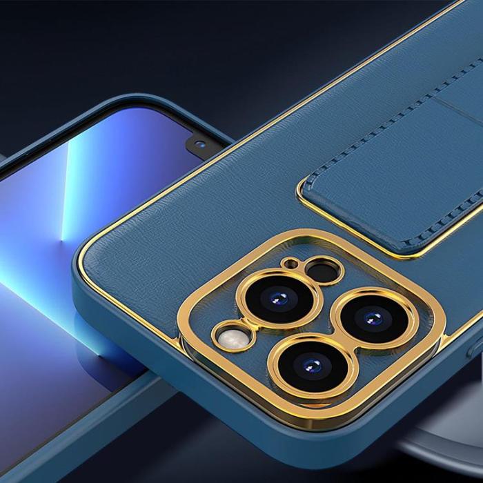 OEM - Galaxy A12 (2020/2021) Mobilskal Kickstand - Svart