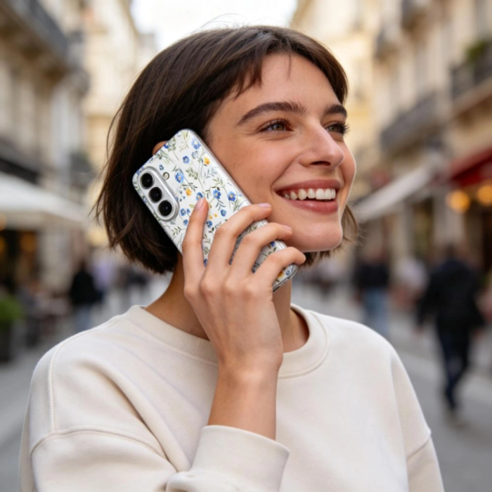 Tech-Protect - Tech-Protect Mobilskal För Galaxy A57 5G Flexair - Spring Flowers