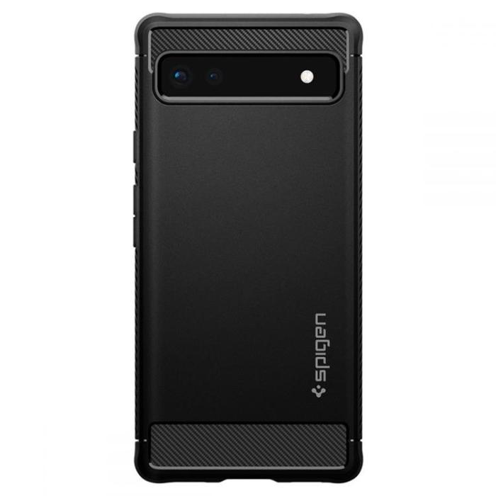 Spigen - Spigen Rugged Armor Skal Google Pixel 6a - Matte Svart