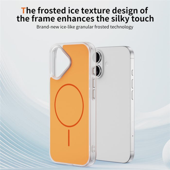 A-One Brand - iPhone 17 Mobilskal MagSafe Skin Touch TPU PC - Orange