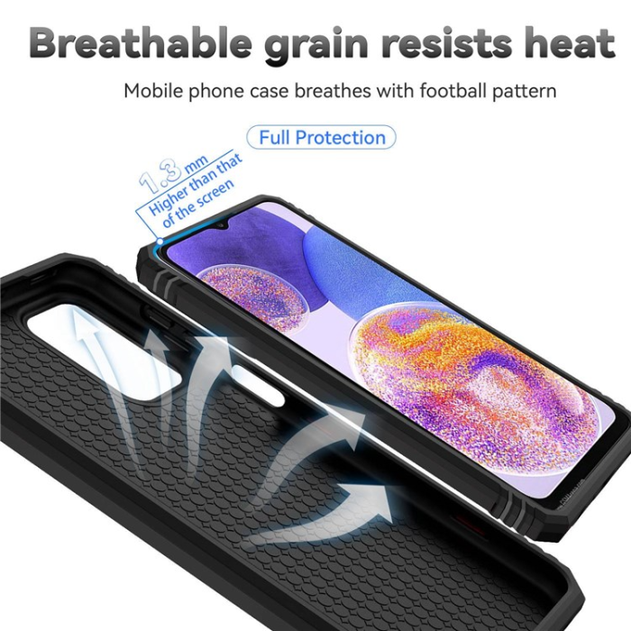 A-One Brand - Galaxy A23 4G/5G Mobilskal Ringhållare Armor - Svart