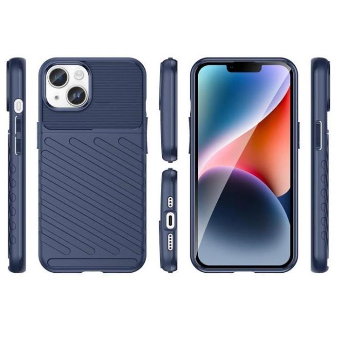 OEM - iPhone 15 Plus Mobilskal Thunder Armored - Blå