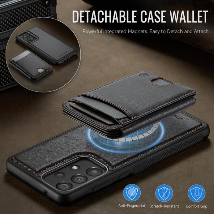 OEM - JEEHOOD Samsung Galaxy A33 5G Mobilskal KonstLäder - Svart