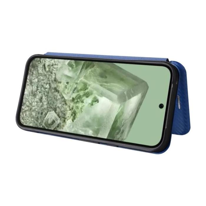 Taltech - Google Pixel 8A Plånboksfodral Ställ - Blå