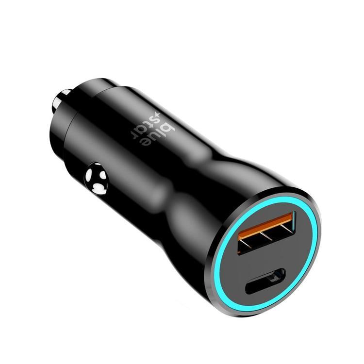 Blue Star Billaddare 25W USB-C PD QC 3.0 AFC PPS - Svart | 505295 | AlltMobil