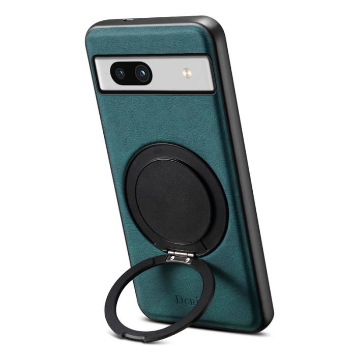 DENIOR - DENIOR Google Pixel 7a Magnetiskt Fodral Konstläder - Blå