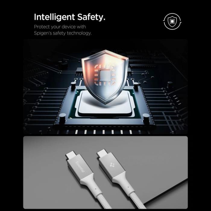 Spigen - Spigen USB-C till USB-C 100W Kabel 150cm EB10015CC