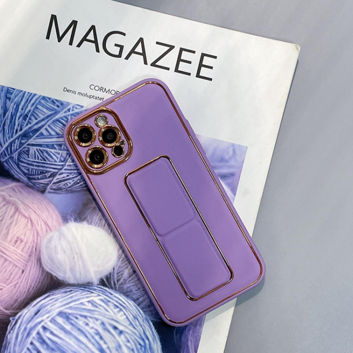 UTGATT - Galaxy A12 (2020/2021) Skal Kickstand - Lila