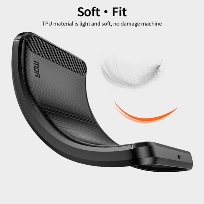 Mofi - MOFI Samsung Galaxy A35 5G Skal TPU Carbon Fiber - Svart