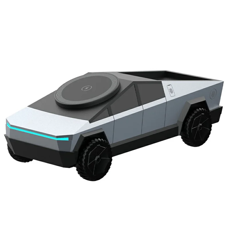 3-in-1 Bilformad 15W Qi2 Trådlös Laddare iPhone,Apple Watch,Airpods - Silver (Silver) | 505295 | AlltMobil