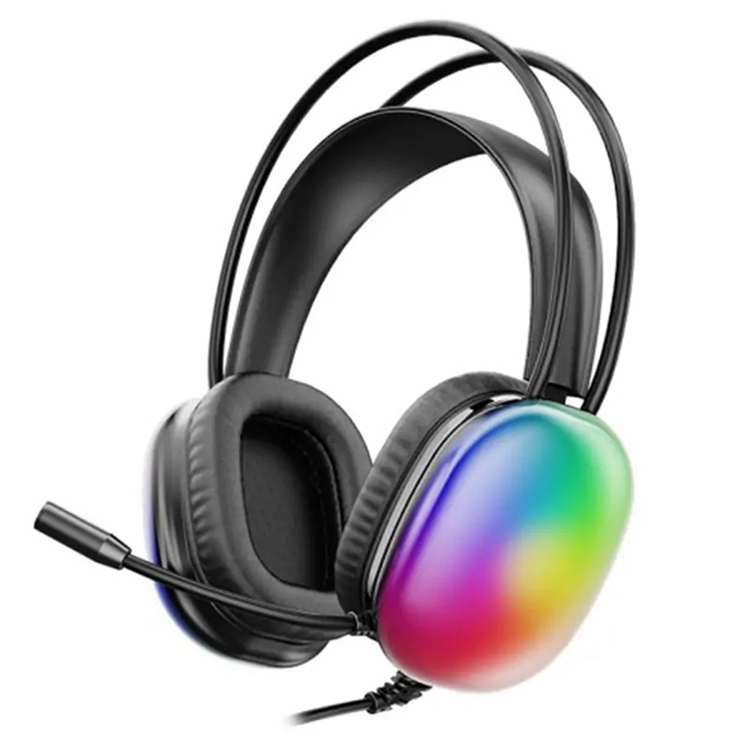 LECOO Over-Ear Gaming Trådbundna Hörlurar LED-ljus USB 7.1 HT409 (Svart) | 505771 | AlltMobil