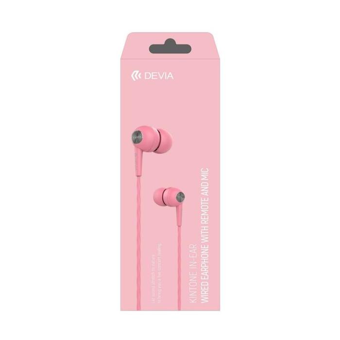 Devia - Devia Trådbunden Hörlurar Jack 3.5mm Kintone - Rosa