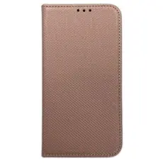No name - iPhone 15 Pro Pl&aring;nboksfodral Smart Magnet - Ros&eacute;guld
