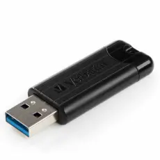 Verbatim - Verbatim Pendrive 128GB USB-A 3.2 PinStripe - Svart