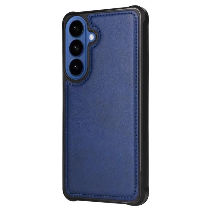 OEM - Plånboksfodral för Samsung Galaxy S26 Plus Magnetiskt Konstläder - Blå