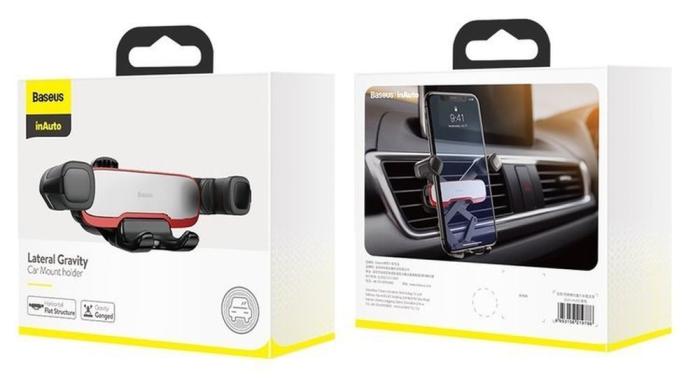 BASEUS - BASEUS bilhållare till luftventil gravitationslateralt silver