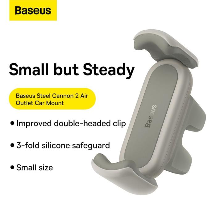 BASEUS - BASEUS bilhållare till luftventil Steel Cannon 2 - Vit