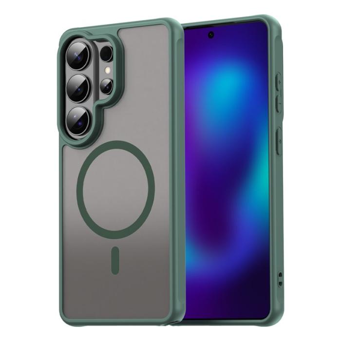 OEM - Mobilskal för Samsung Galaxy S26 Ultra Magnetiskt PC + TPU - Grön