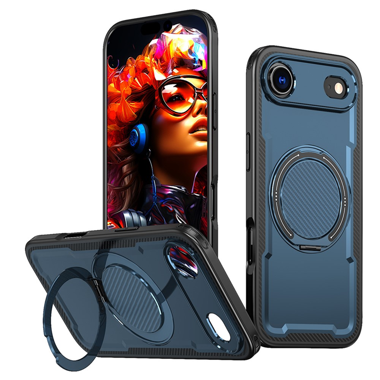 iPhone Air Mobilskal MagSafe TPU+PC Kickstand - Blå | 2353 | AlltMobil